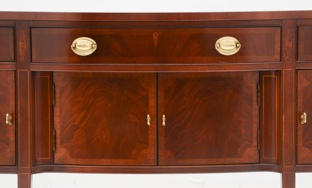 Hickory Chair Serpentine Mahogany Sideboard