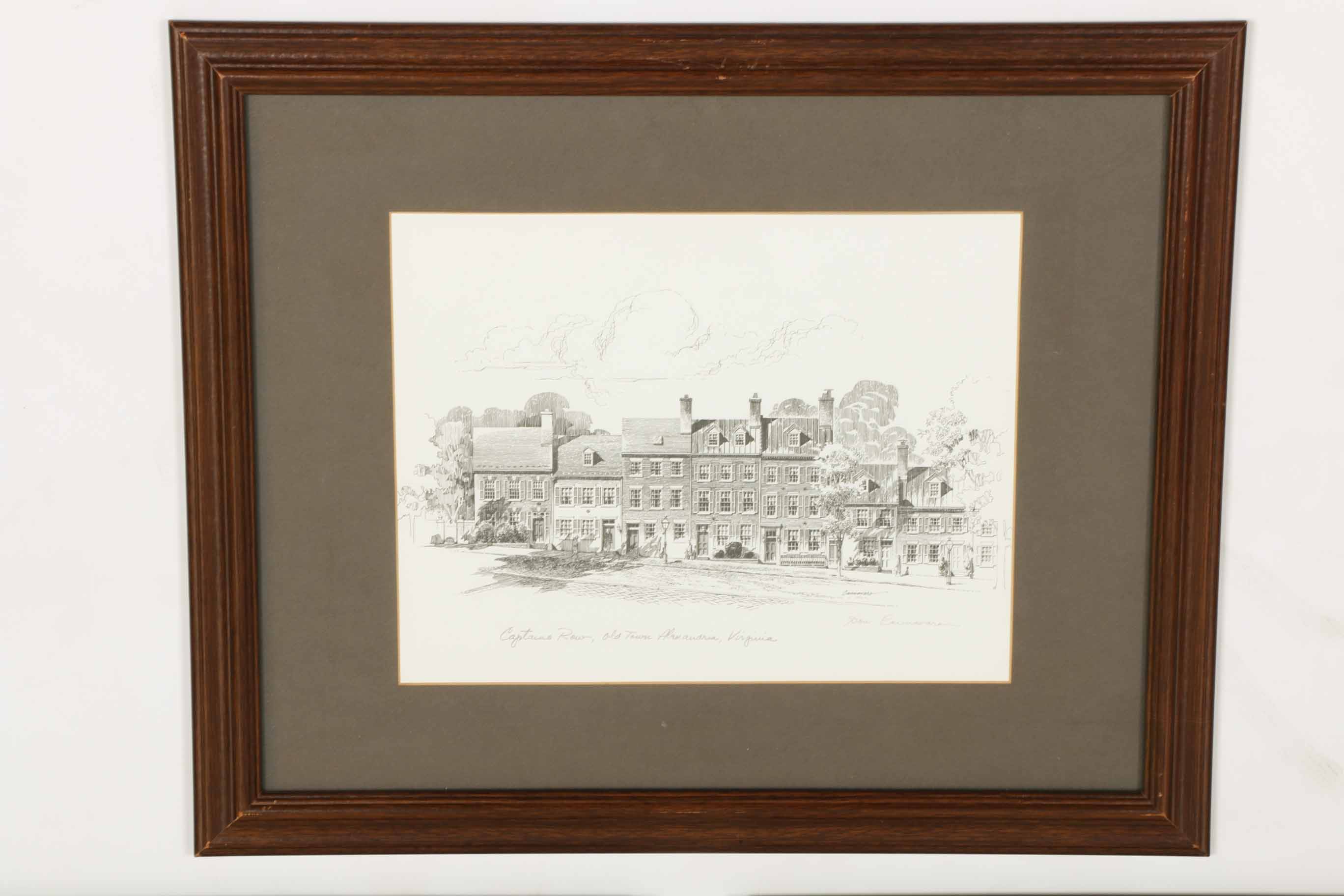 After Lou Cannavaro Lithographs of Historic Sites