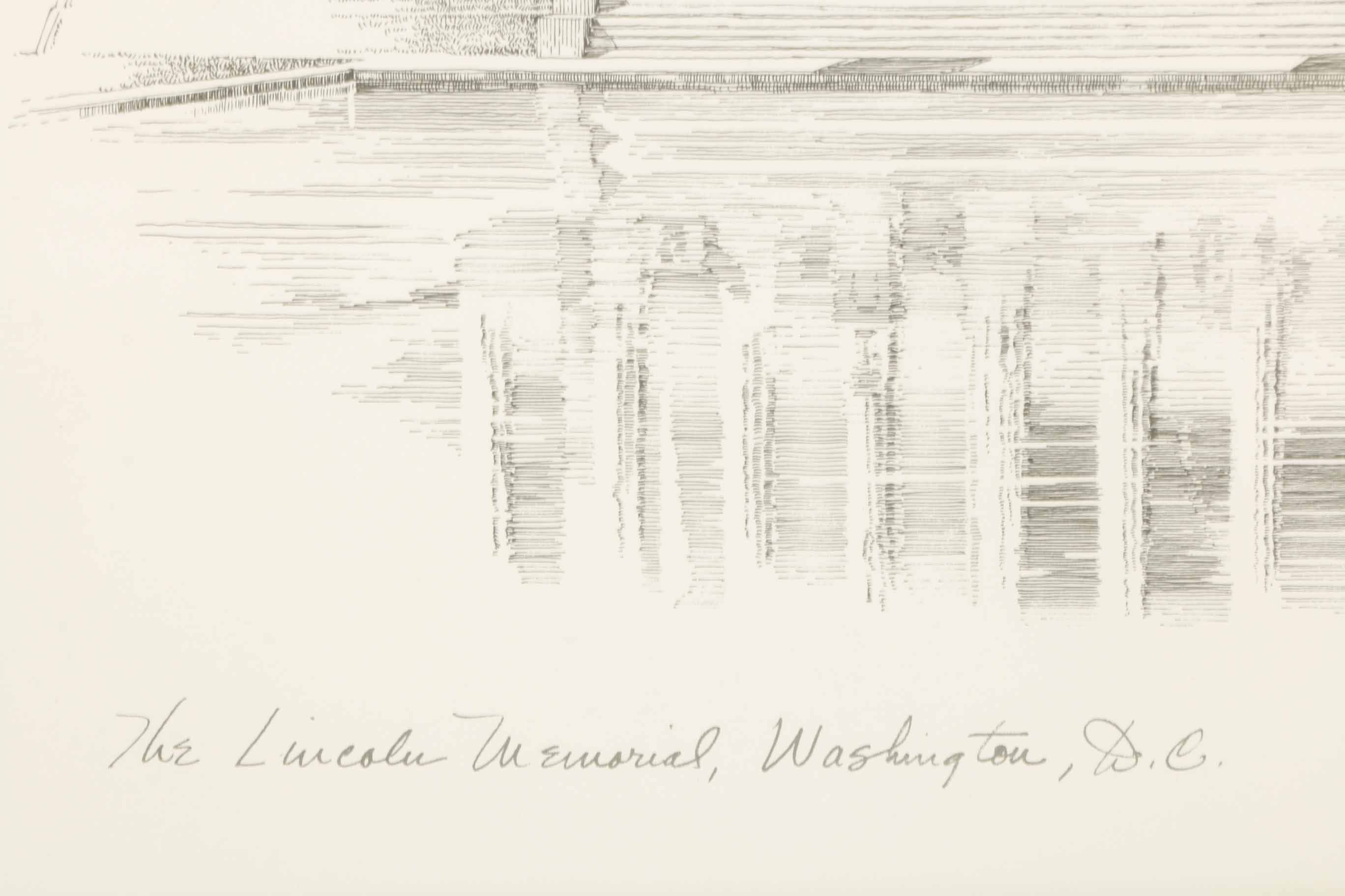 After Lou Cannavaro Lithographs of Historic Sites