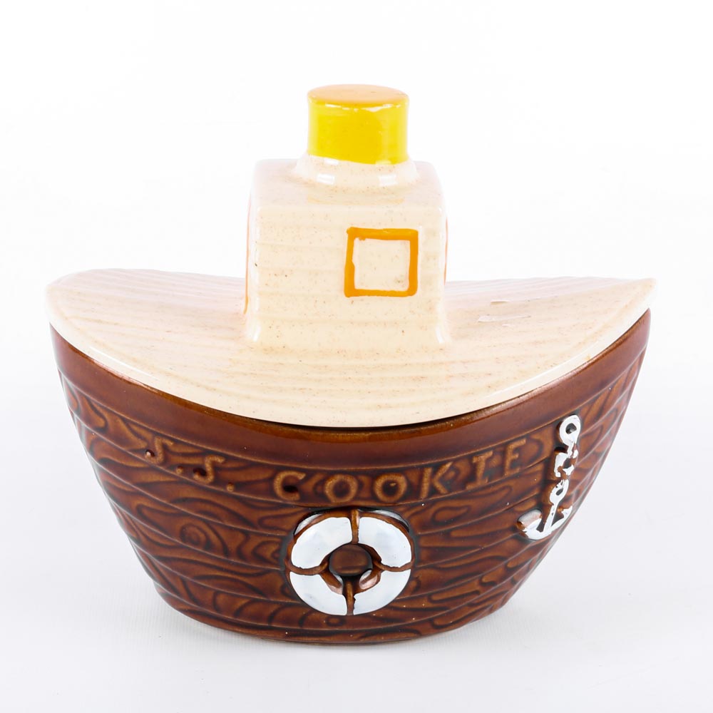 Vintage McCoy Tugboat Cookie Jar