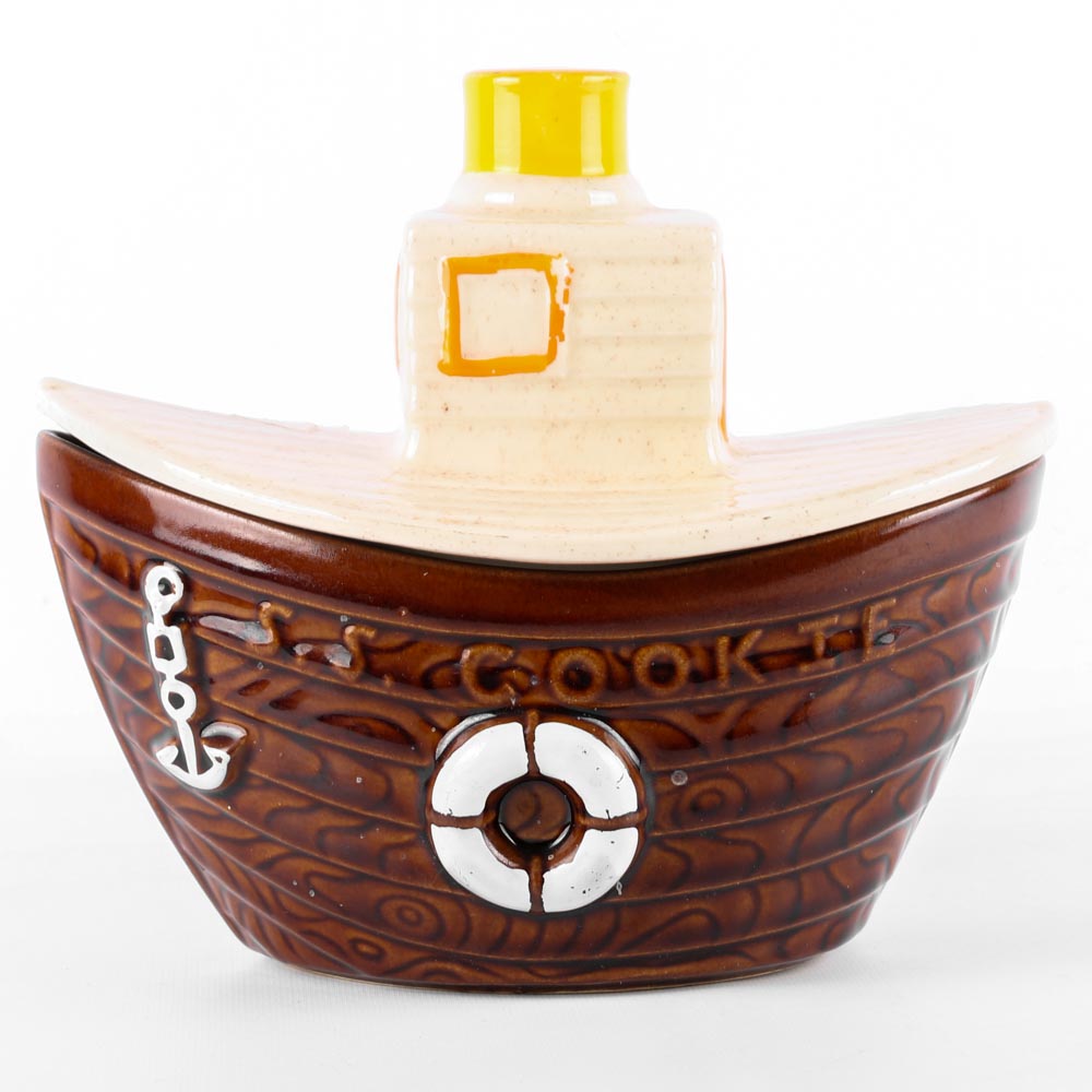 Vintage McCoy Tugboat Cookie Jar