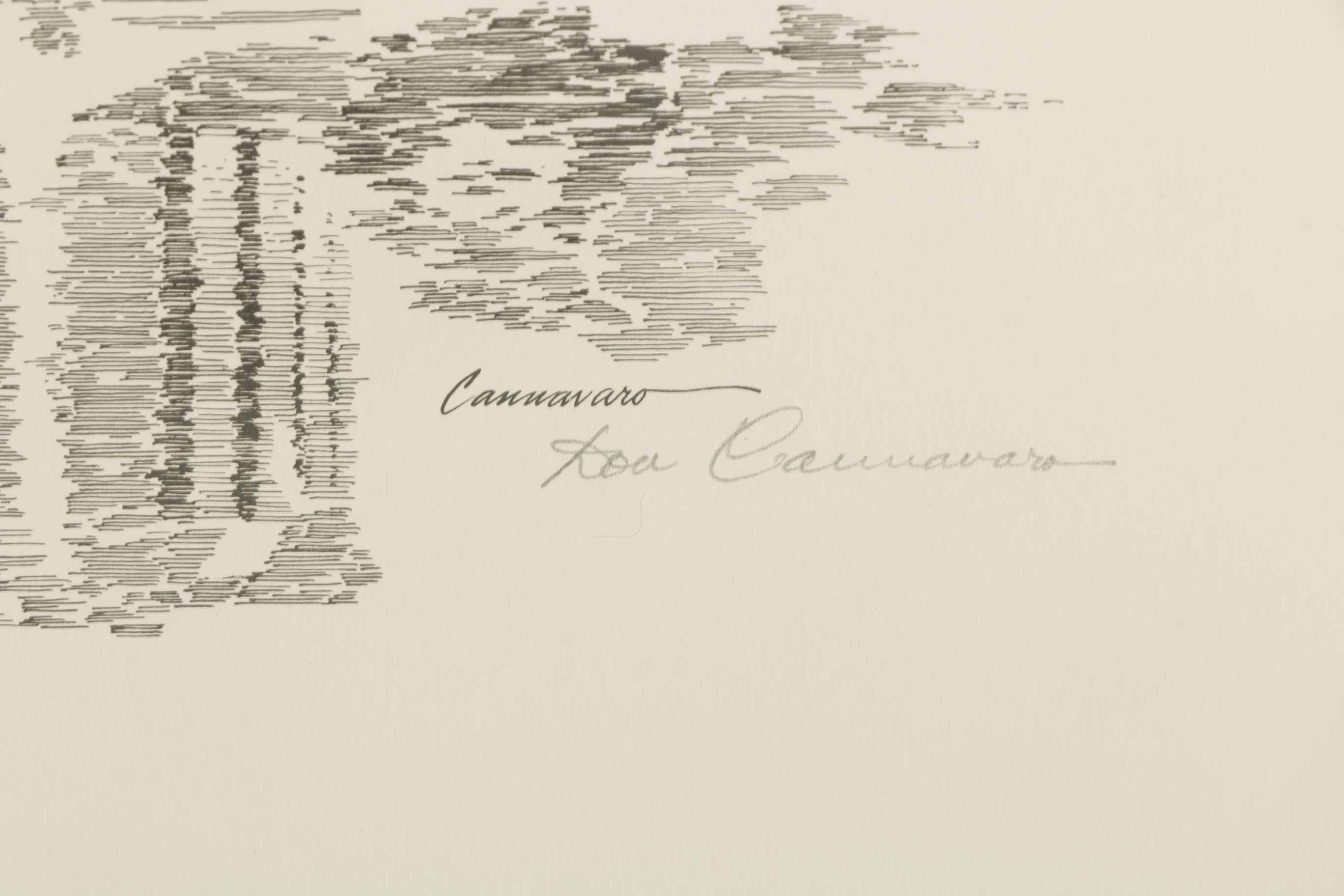 After Lou Cannavaro Lithographs of Historic Sites