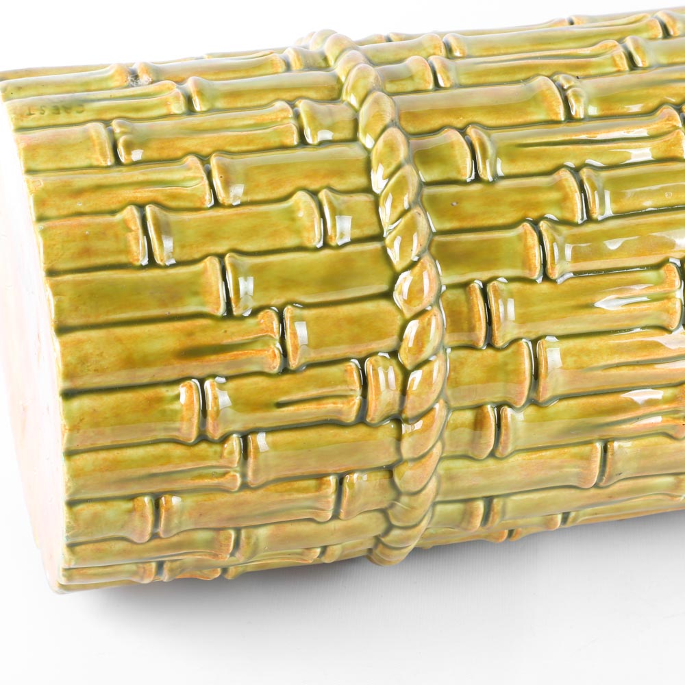 Ceramic Bamboo Motif Umbrella Stand