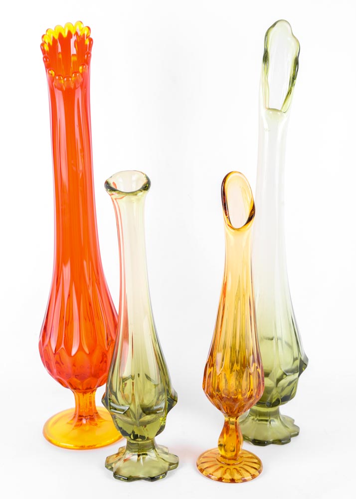 Abstract Art Glass Vases