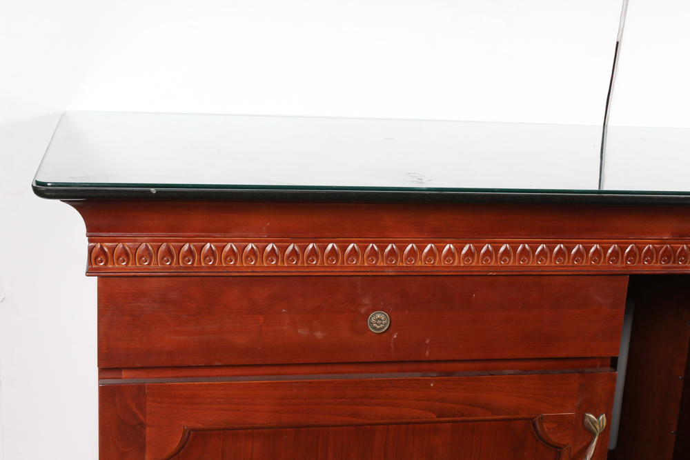 CF Kent Granite Top Cherry Veneer Sideboard