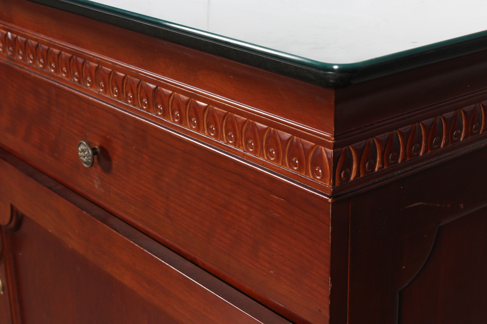 CF Kent Granite Top Cherry Veneer Sideboard