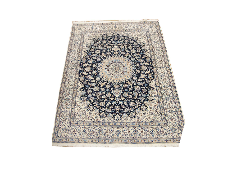 Hand-Knotted Nain Area Rug