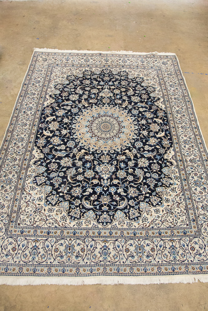 Hand-Knotted Nain Area Rug