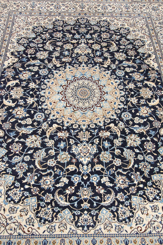 Hand-Knotted Nain Area Rug