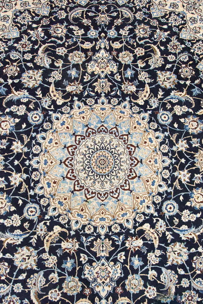 Hand-Knotted Nain Area Rug