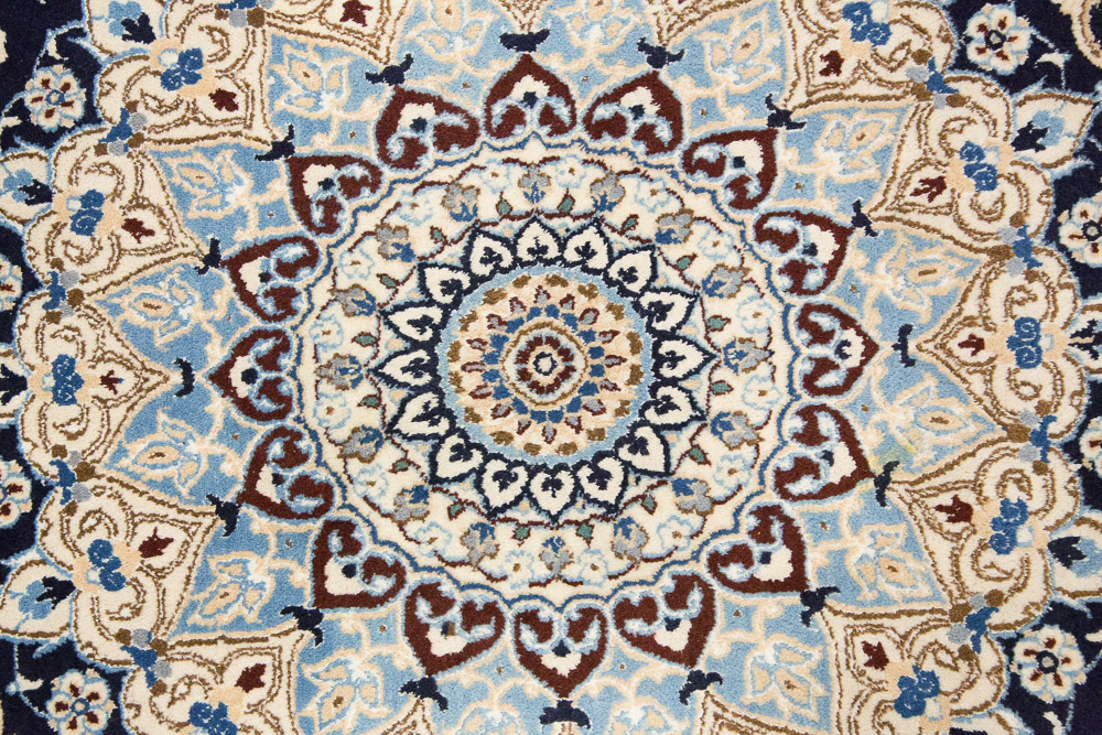 Hand-Knotted Nain Area Rug