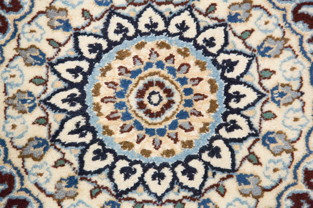 Hand-Knotted Nain Area Rug
