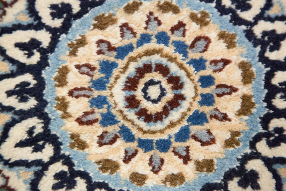 Hand-Knotted Nain Area Rug