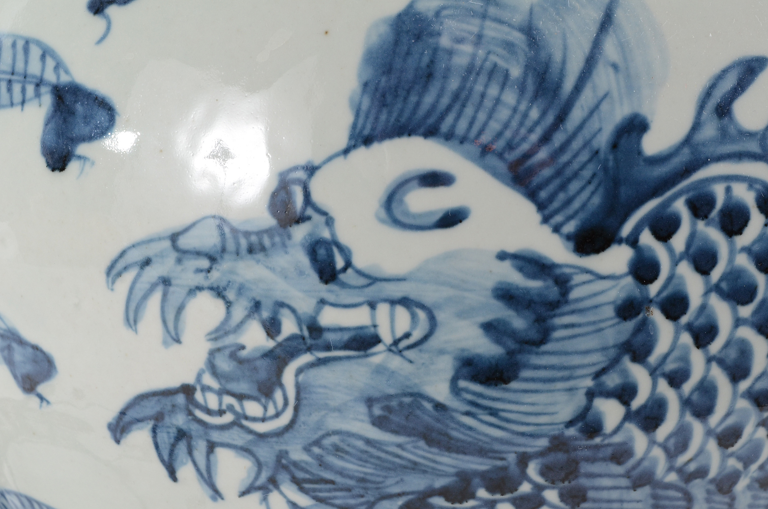 Blue on White Chinese Ceramic Table Lamp