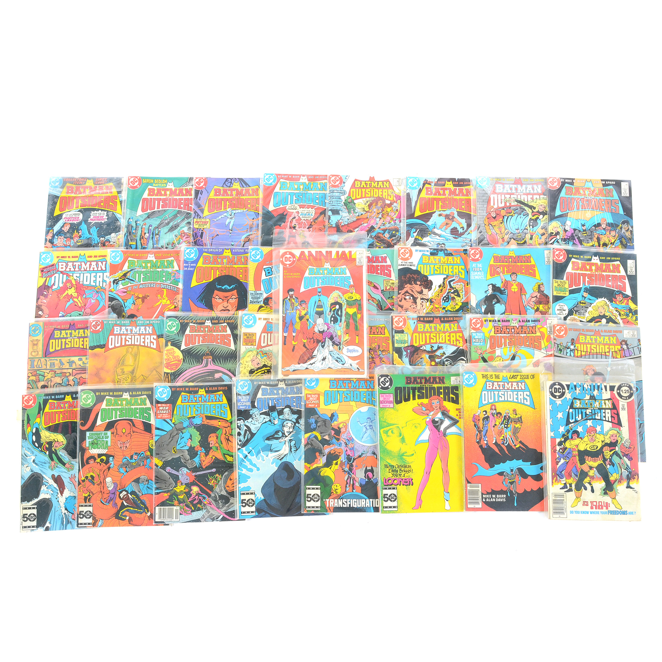 DC "Batman And The Outsiders" Comic Books