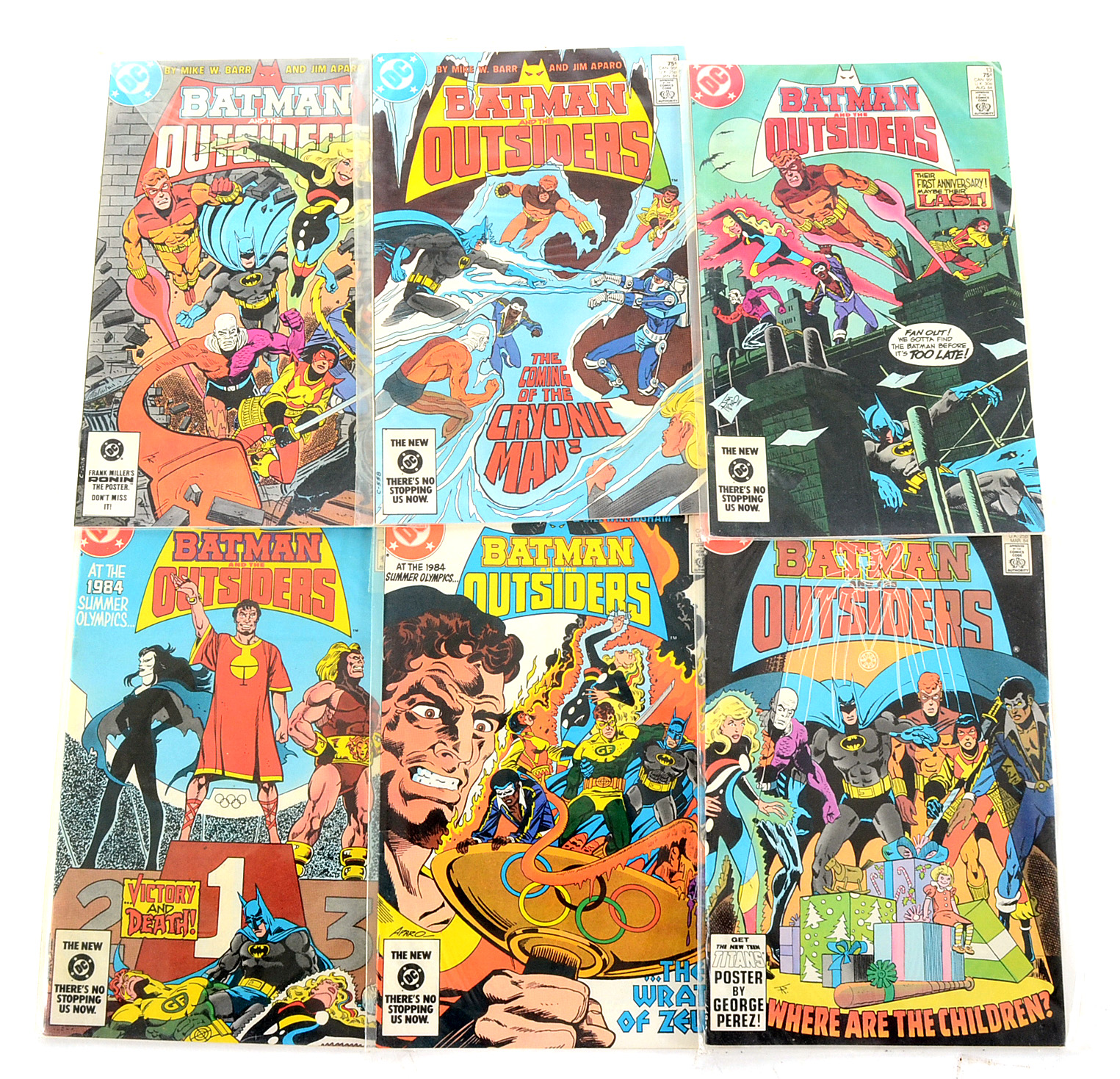 DC "Batman And The Outsiders" Comic Books