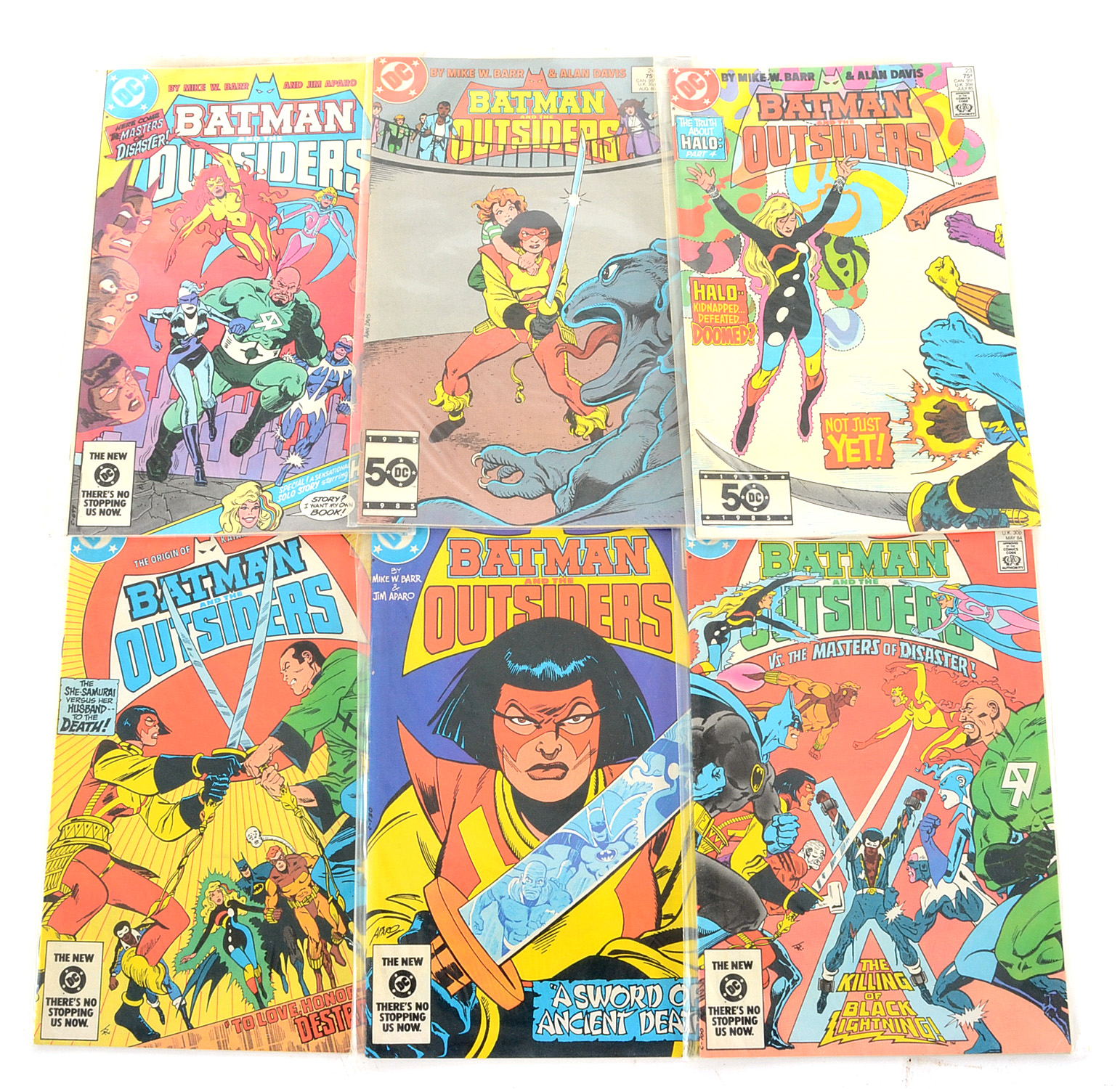 DC "Batman And The Outsiders" Comic Books