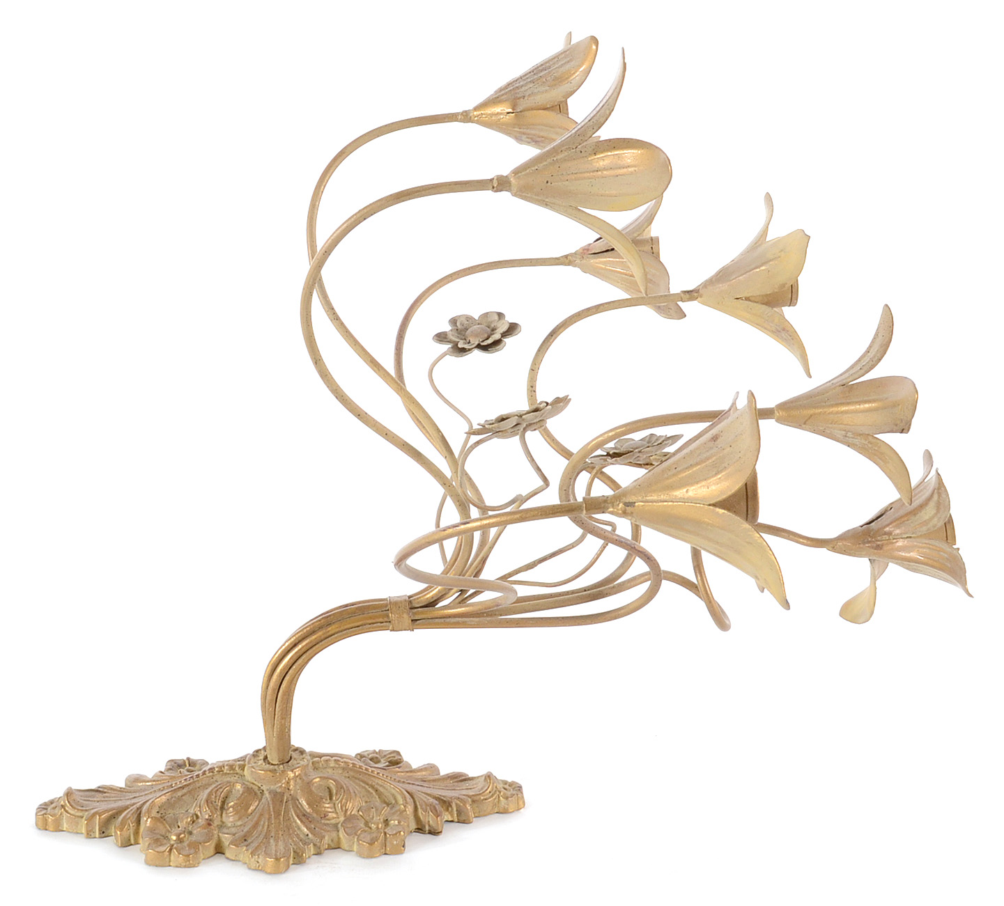 Pair of Floral Wall Sconces