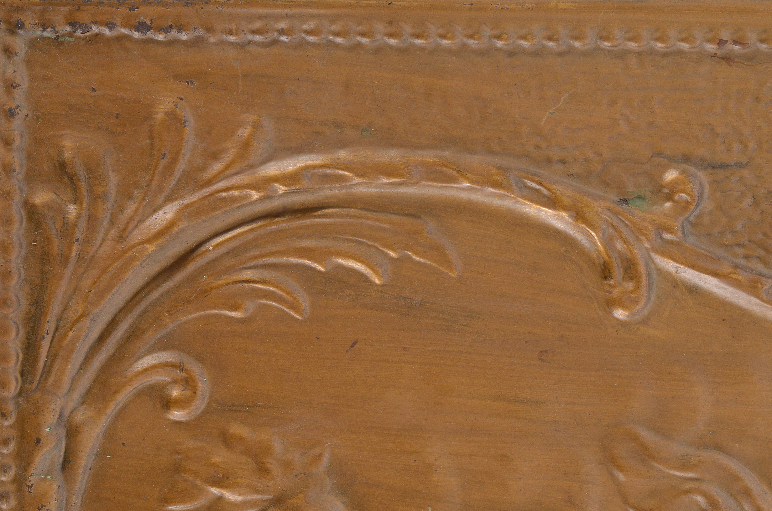 Vintage Embossed Steel Fireplace Cover