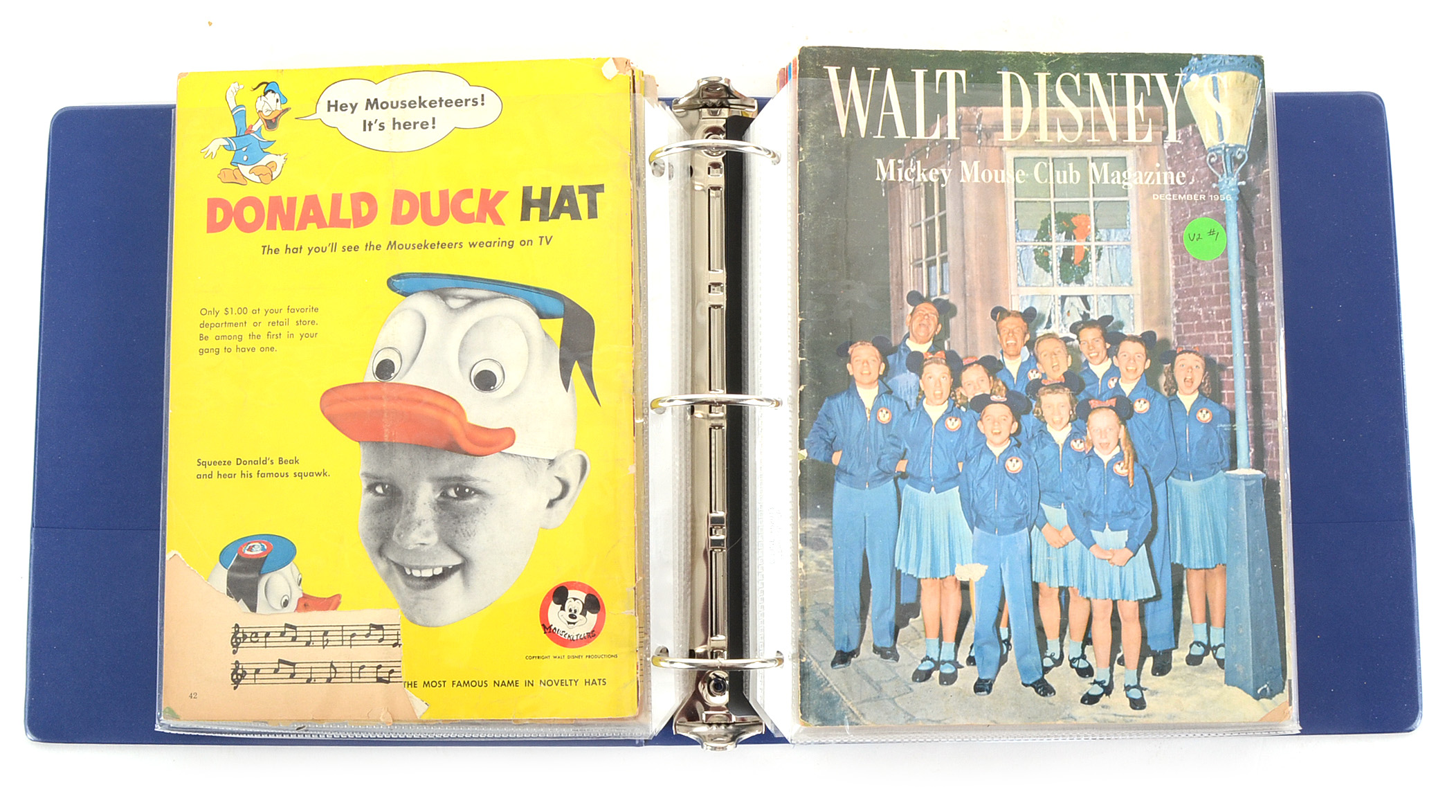 Mickey Mouse Club Collection Including 1950s "Walt Disney's Mickey Mouse Club Magazine"