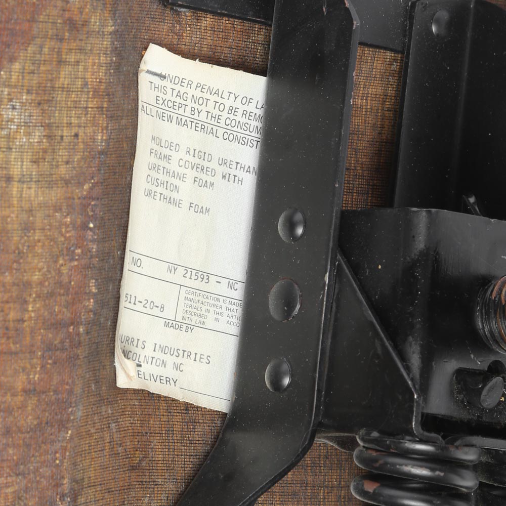 Mid Century Modern Rolling Tub Chair by Burris Industries