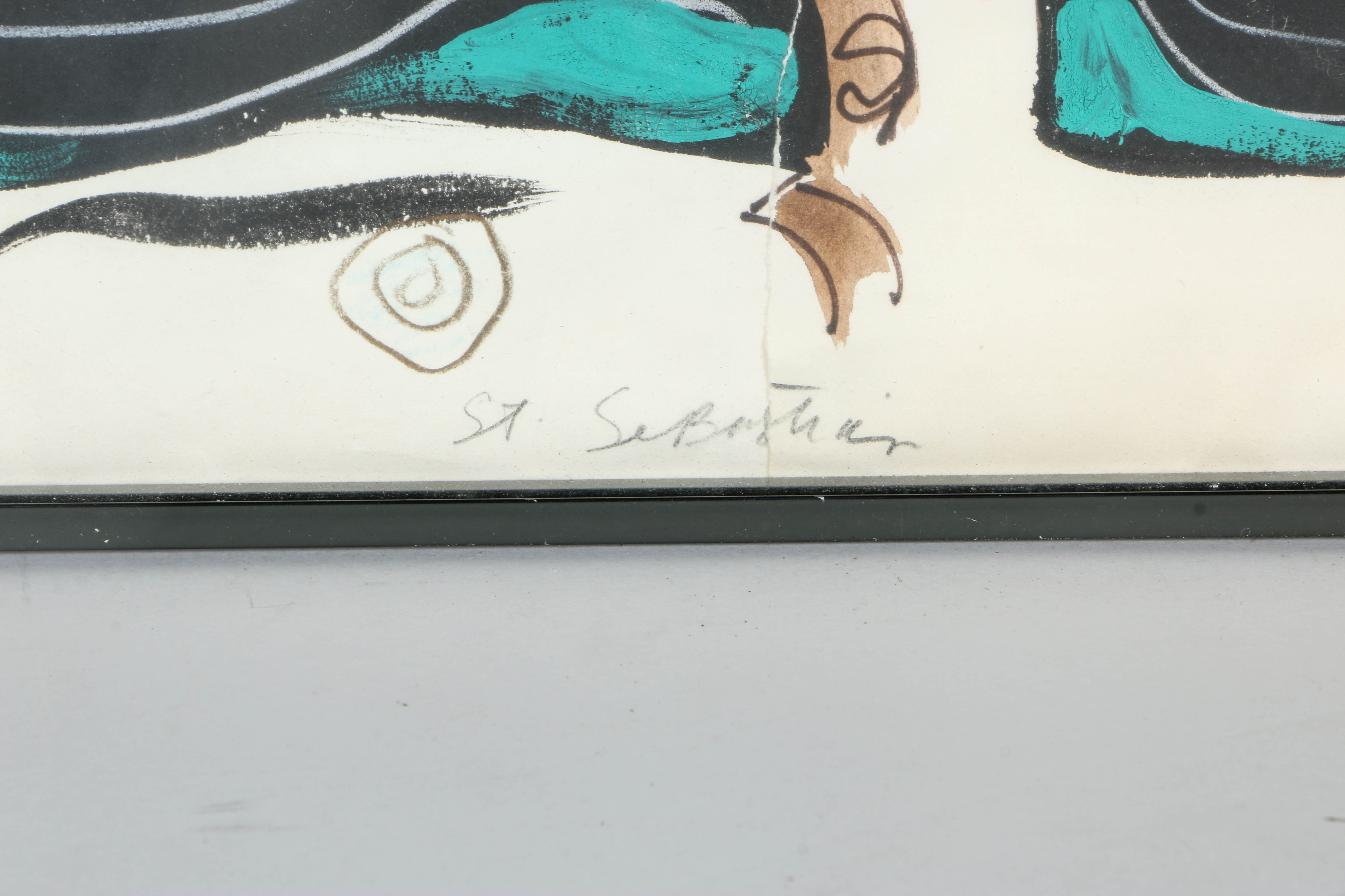 Jaff Noel Seijas Original Mixed Media Painting "St. Sebastian"