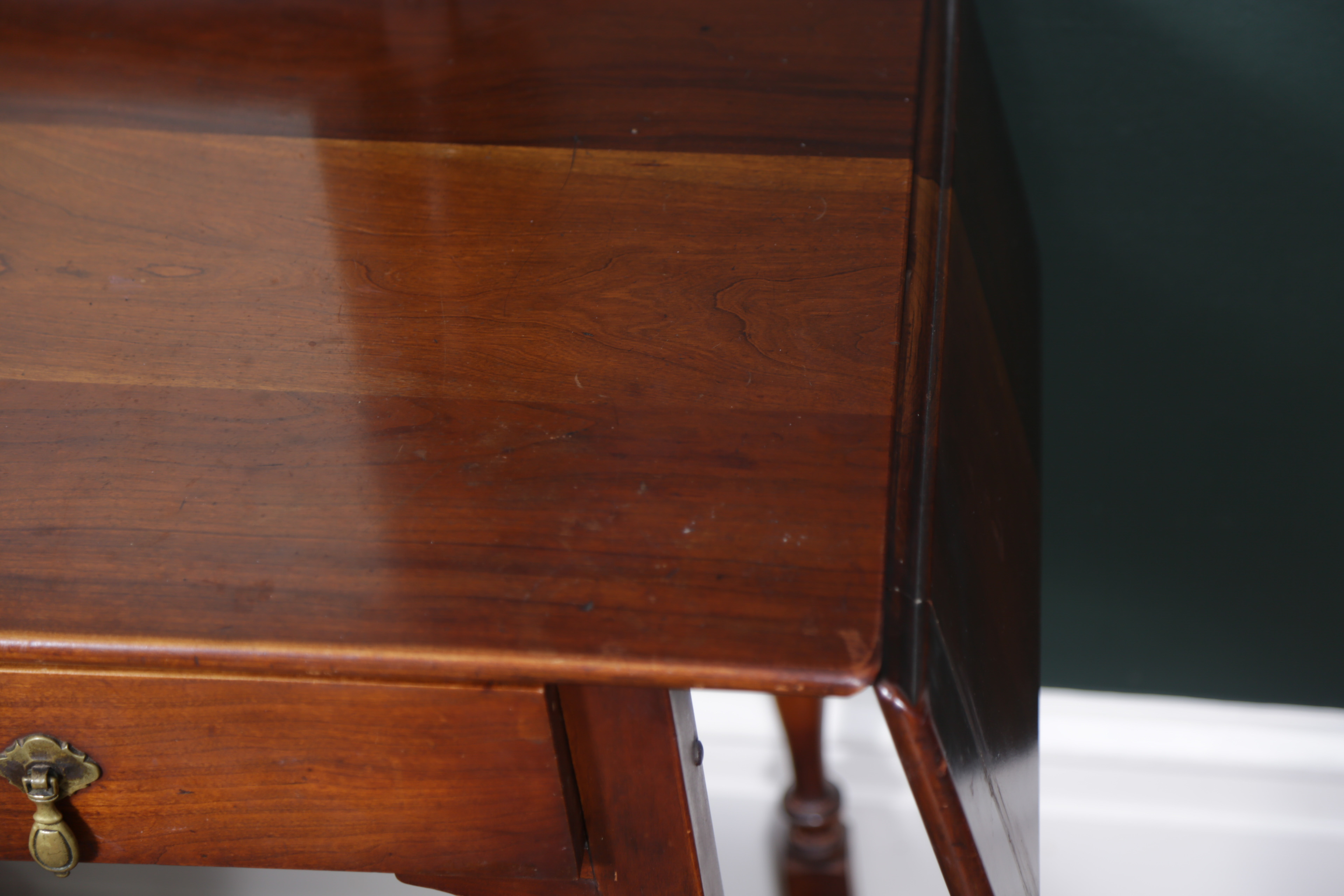 Stickley Dressing Table and Bench With Rush Seat