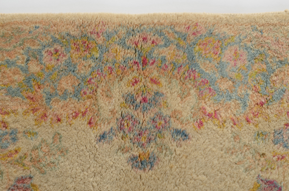 Persian Kerman Hand-Knotted Wool Accent Rug