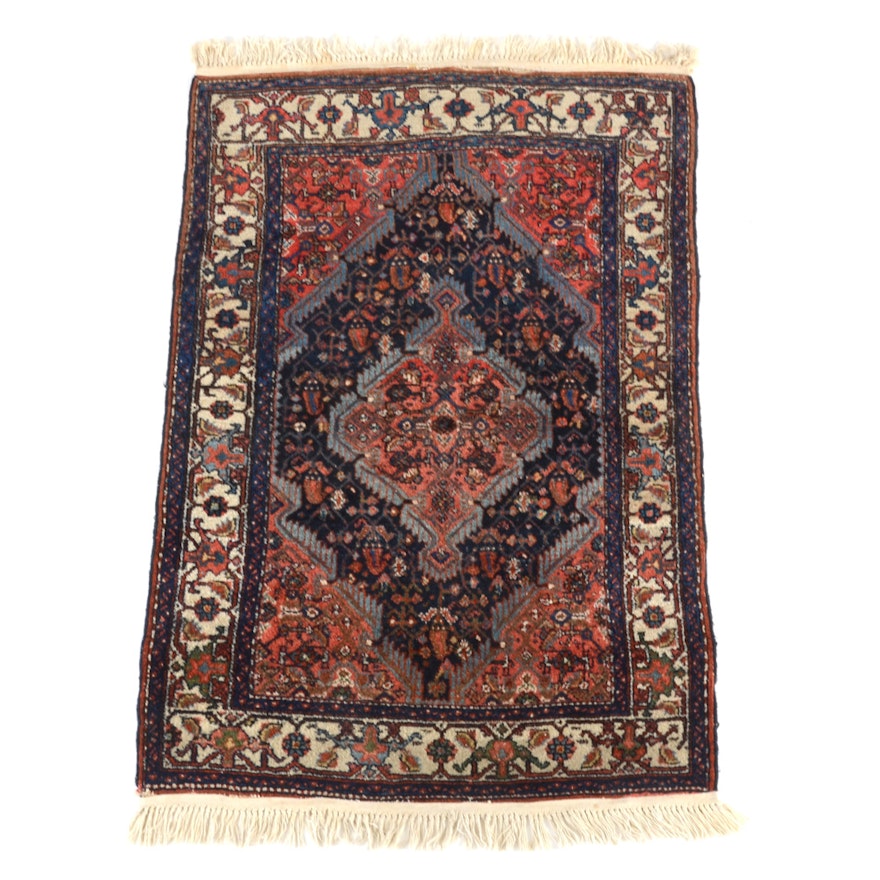 Persian Hand-Knotted Wool Area Rug