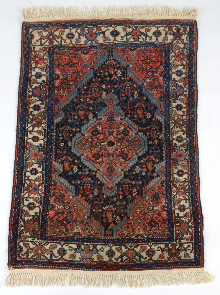 Persian Hand-Knotted Wool Area Rug