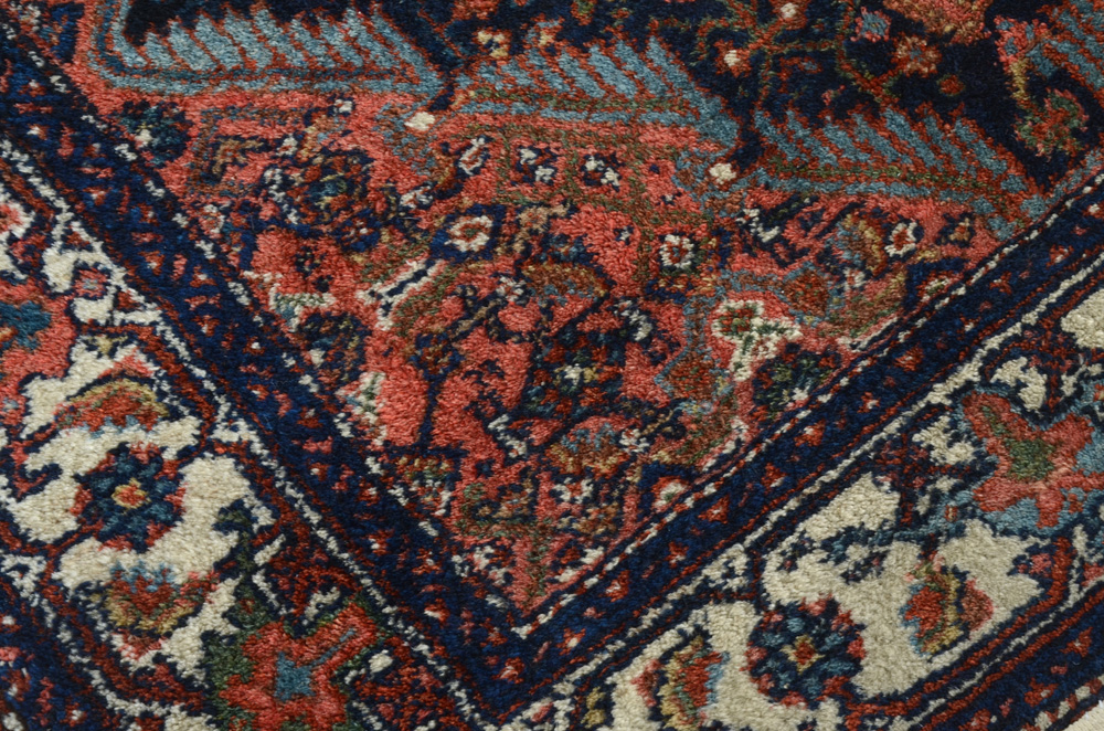 Persian Hand-Knotted Wool Area Rug