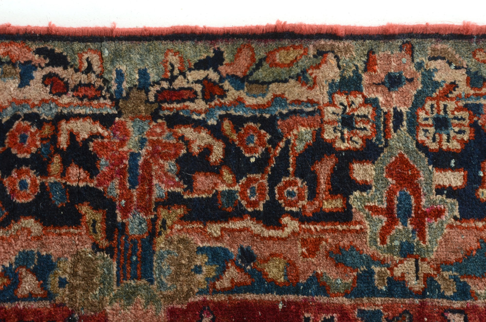 Hand-Knotted Persian Sarouk Area Rug