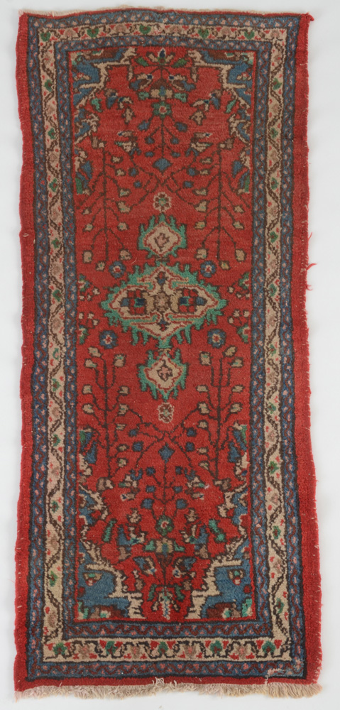 Persian Style Hand-Knotted Wool Runner