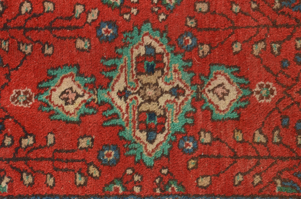 Persian Style Hand-Knotted Wool Runner