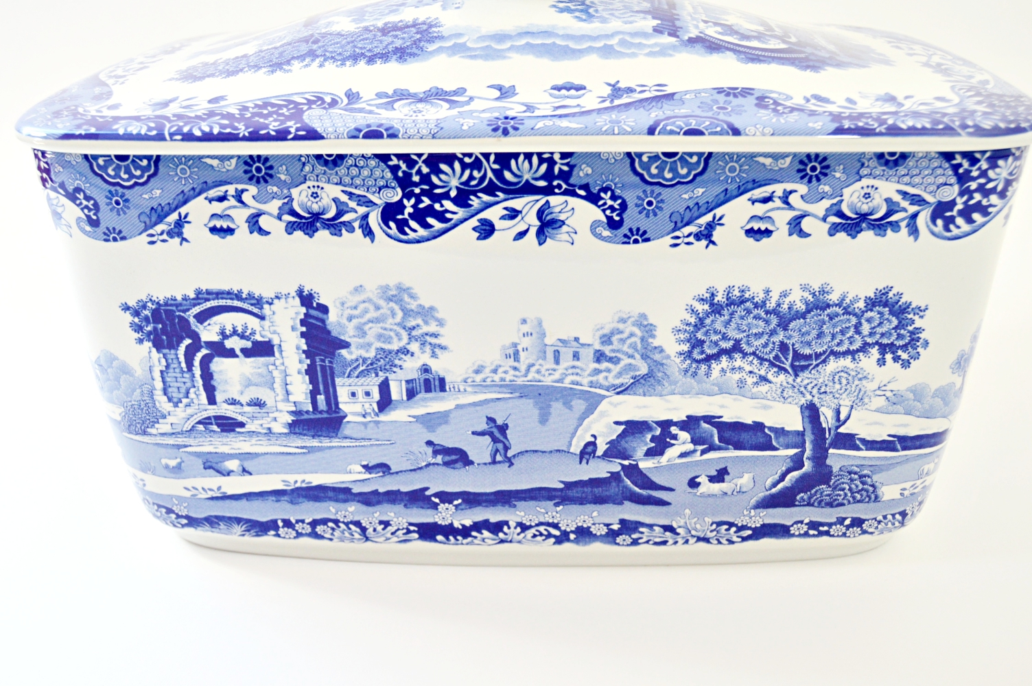 Spode Blue Italian Bread Bin