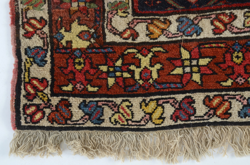 Caucasian Style Hand-Knotted Wool Area Rug