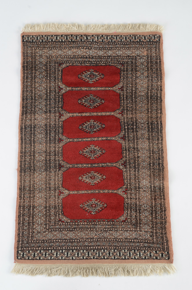 Hand-Knotted Jaldar Bokhara Accent Rug