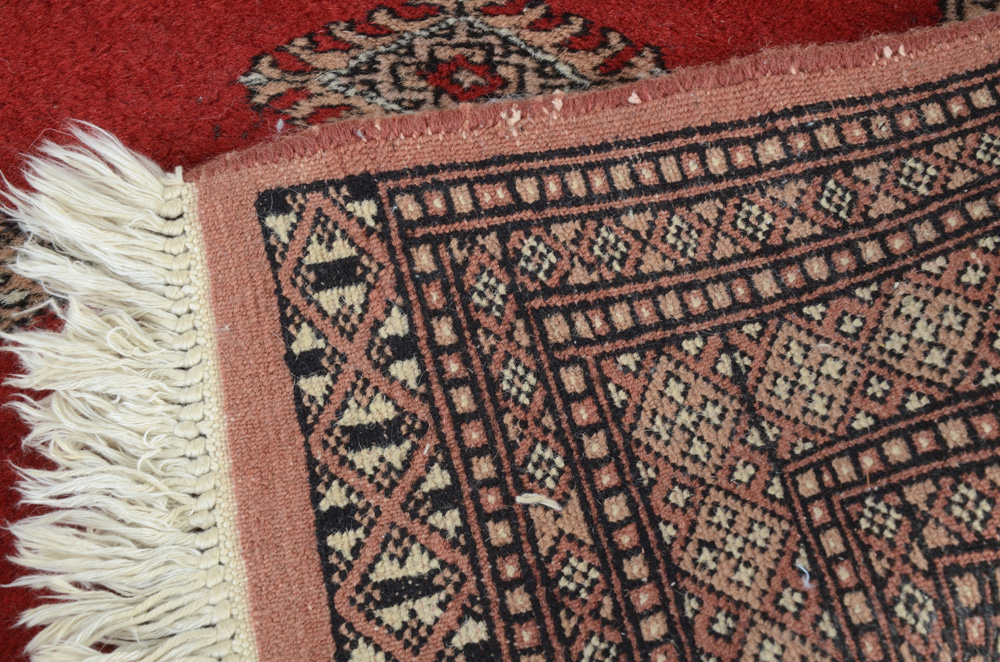 Hand-Knotted Jaldar Bokhara Accent Rug