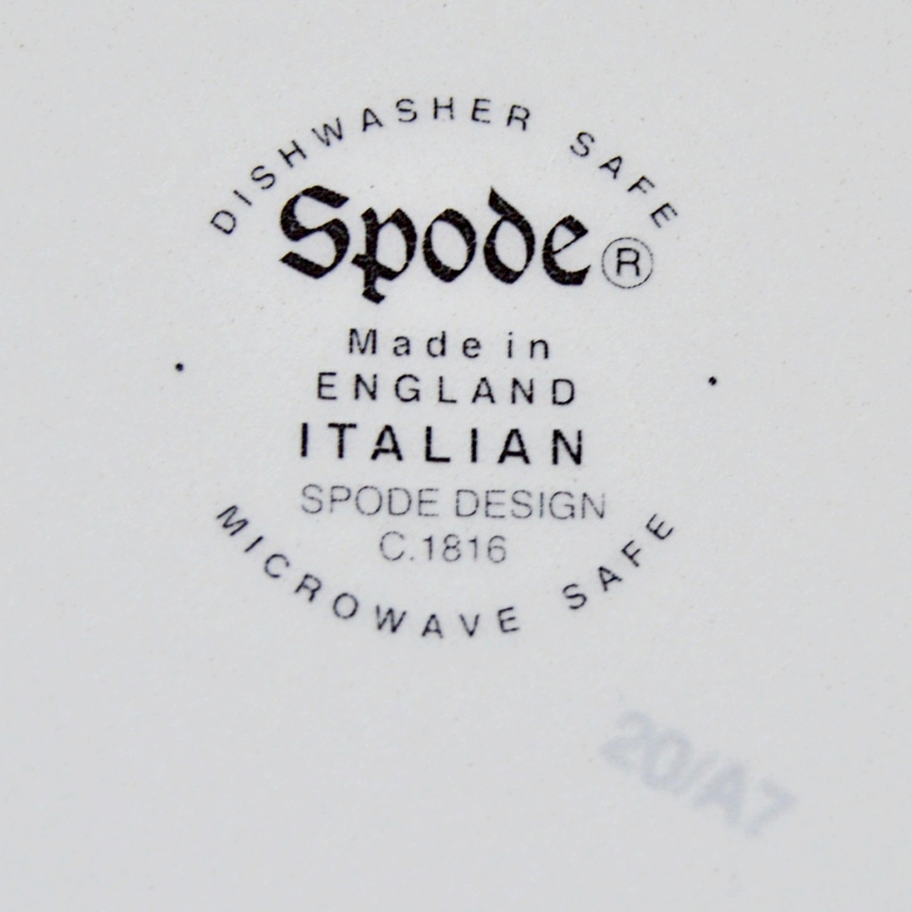 Spode Blue Italian Trays and Utensil Holder