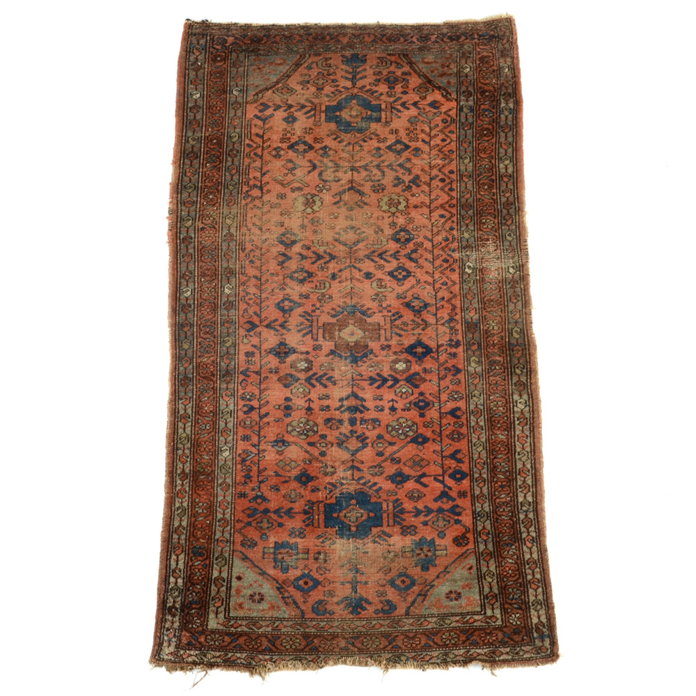 Persian-Inspired Hand Loomed Wool Accent Rug
