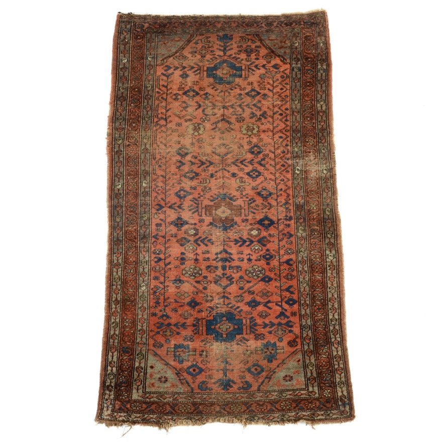 Persian-Inspired Hand Loomed Wool Accent Rug