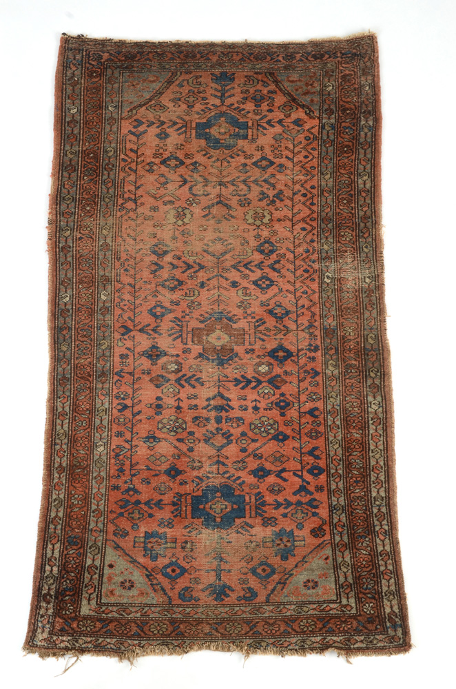 Persian-Inspired Hand Loomed Wool Accent Rug