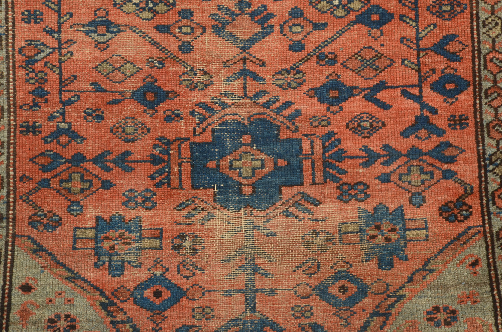 Persian-Inspired Hand Loomed Wool Accent Rug