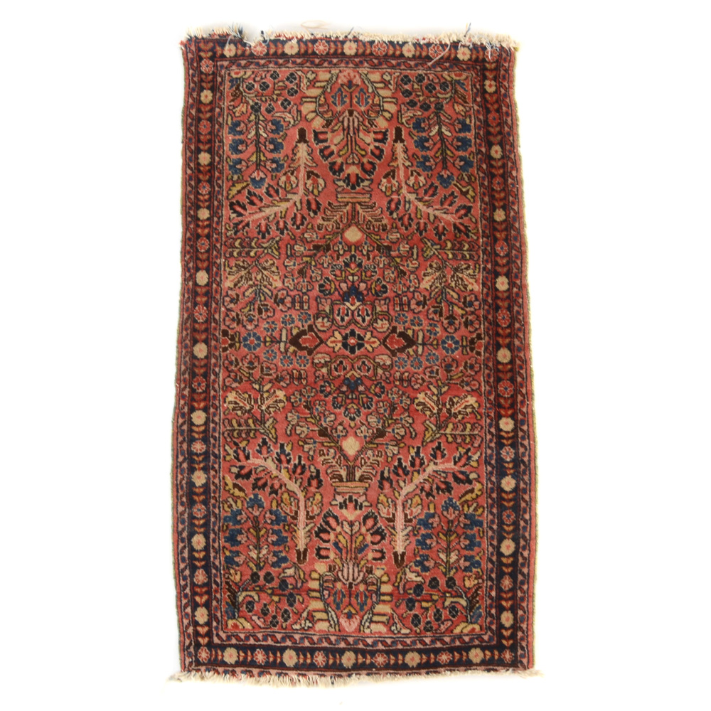 Hand-Knotted Persian Wool Accent Rug