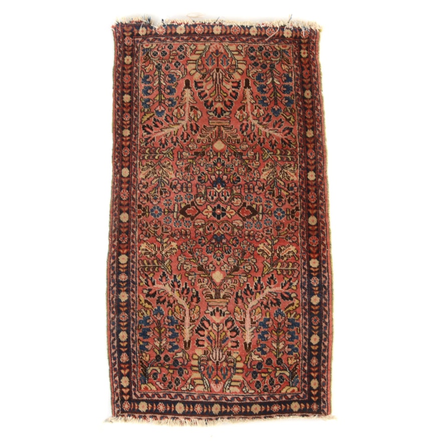 Hand-Knotted Persian Wool Accent Rug
