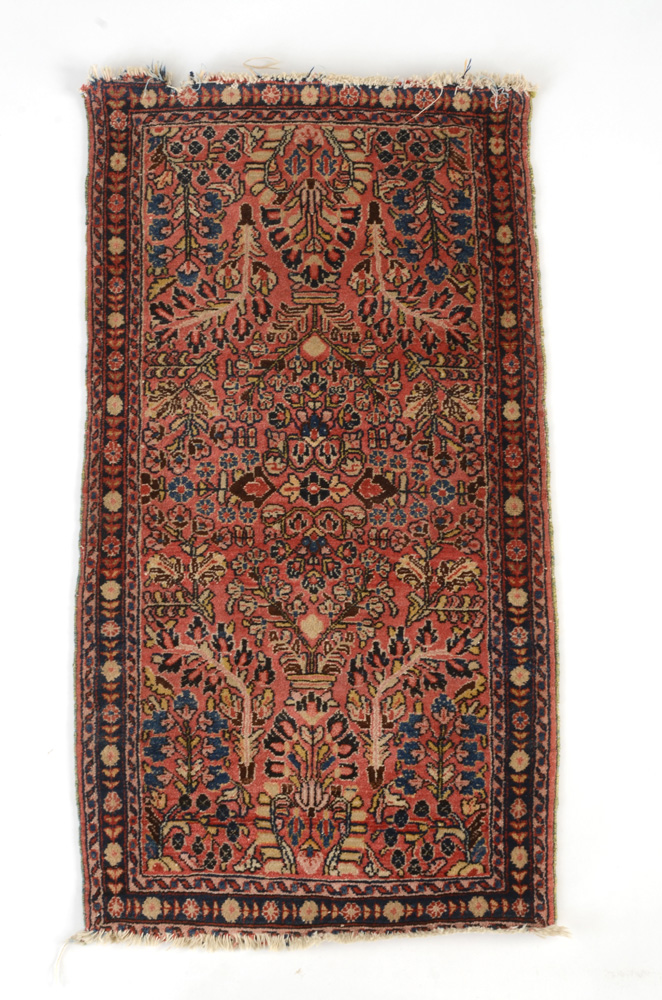 Hand-Knotted Persian Wool Accent Rug