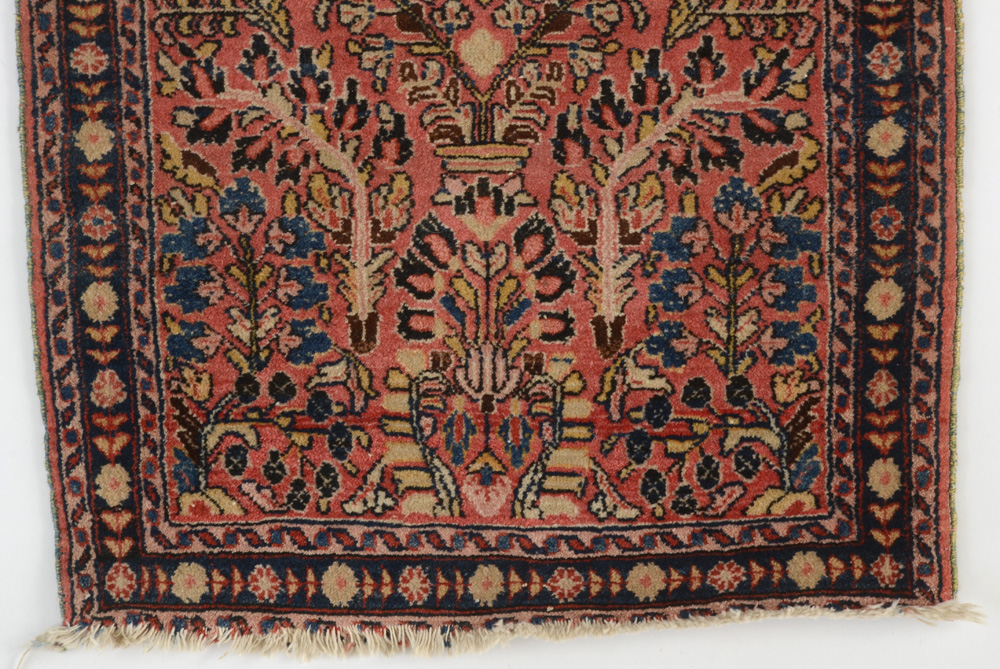 Hand-Knotted Persian Wool Accent Rug