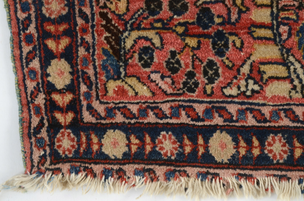 Hand-Knotted Persian Wool Accent Rug