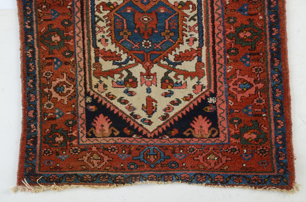 Persian Hand-Knotted Wool Runner Rug