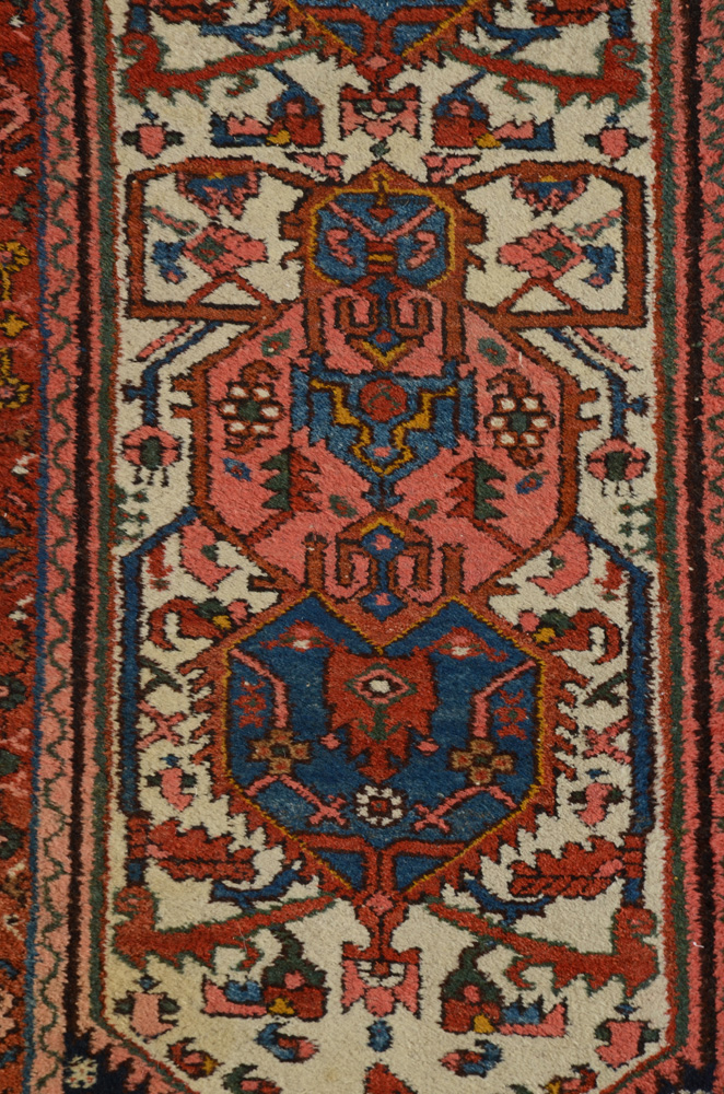 Persian Hand-Knotted Wool Runner Rug
